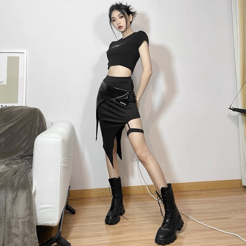 Hot stepper leather skirt SZZ204 image