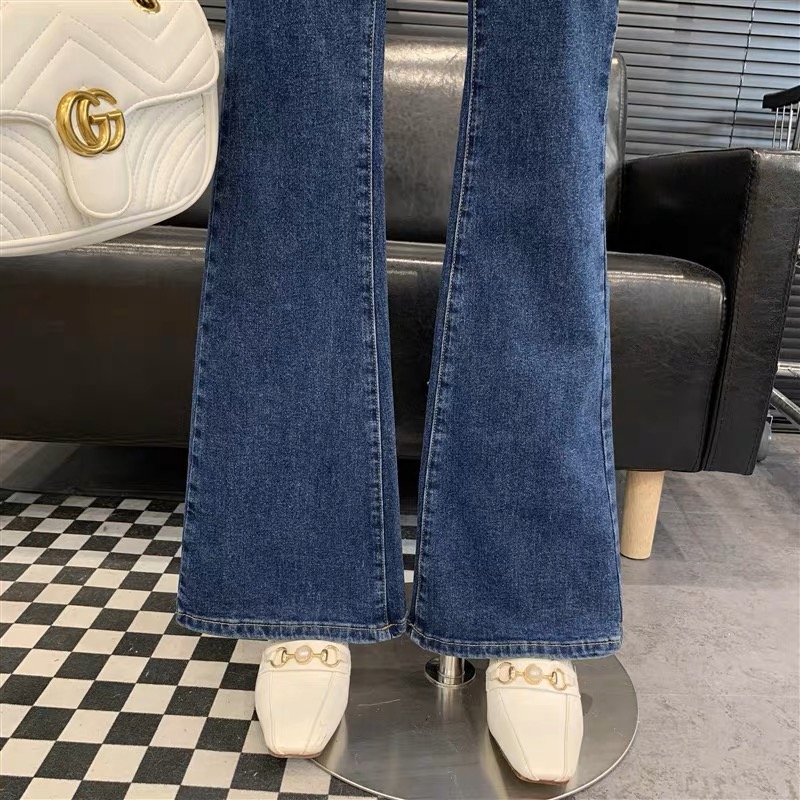 High rise denim jeans image