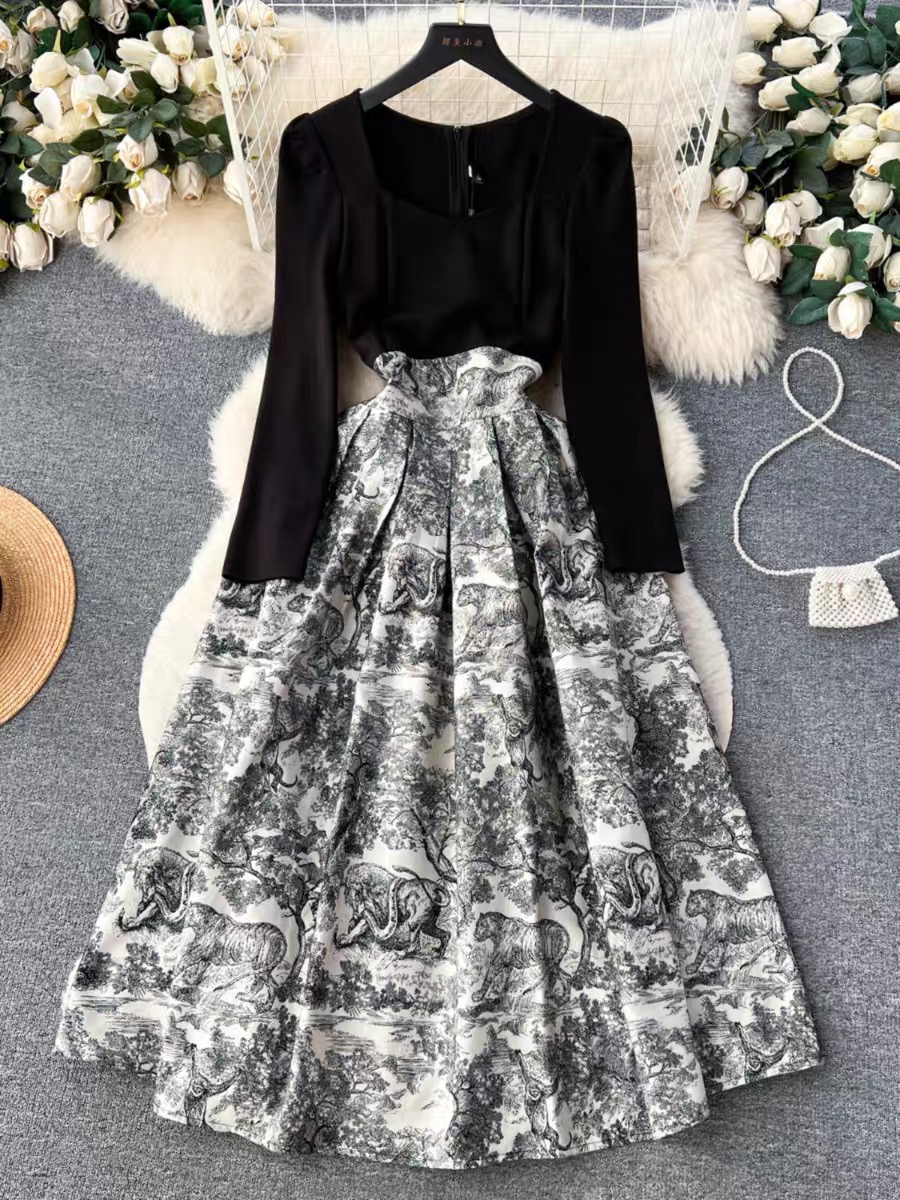 Dazzling babe brocade dress FD388 image