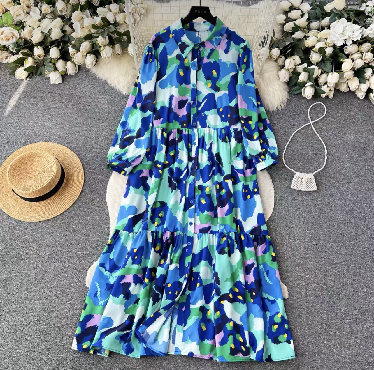 Blessed with my presence floral dress CD612 image