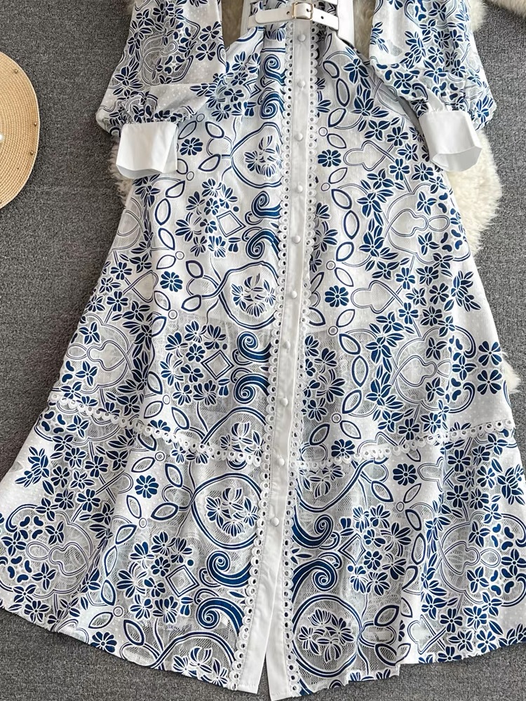 Bonita lace dress & belt ED70 image