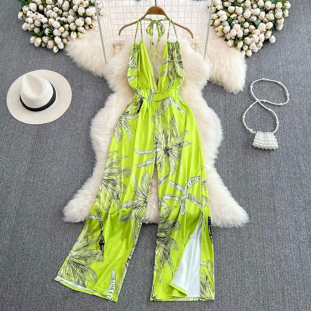 Afternoon tea halter jumpsuit JRZZ474 images