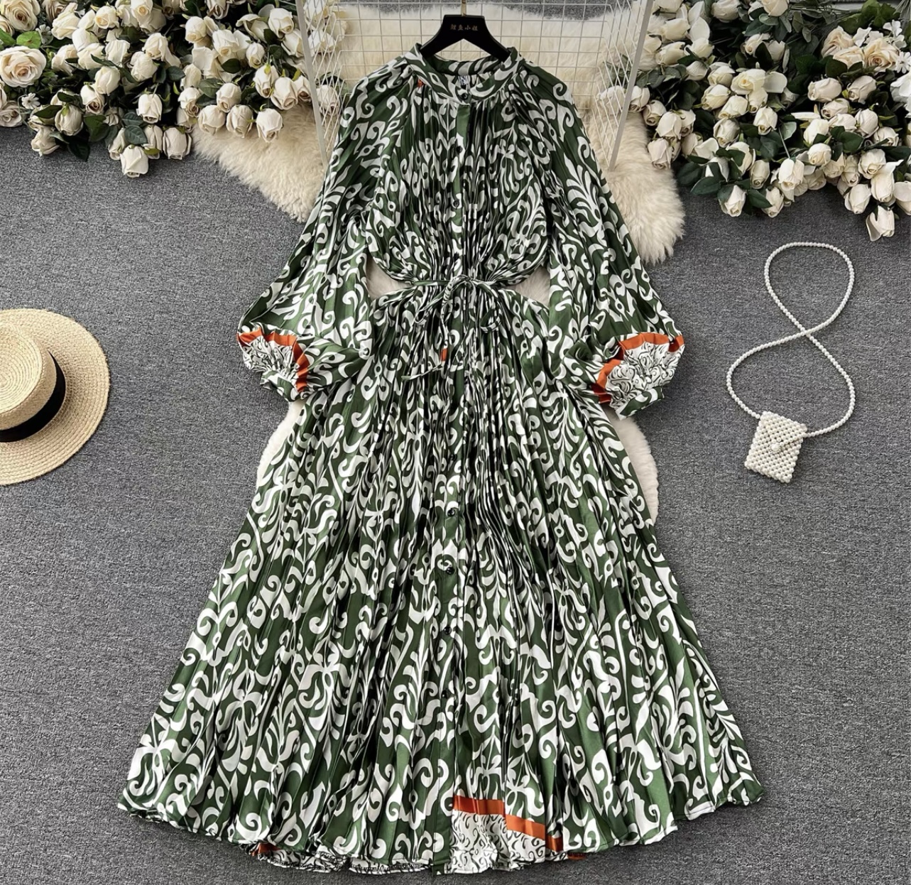 Cute but spoiled print dress FD215 image