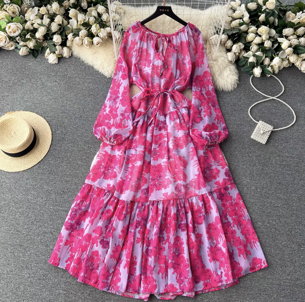 Living the life colorful dress CD362 image