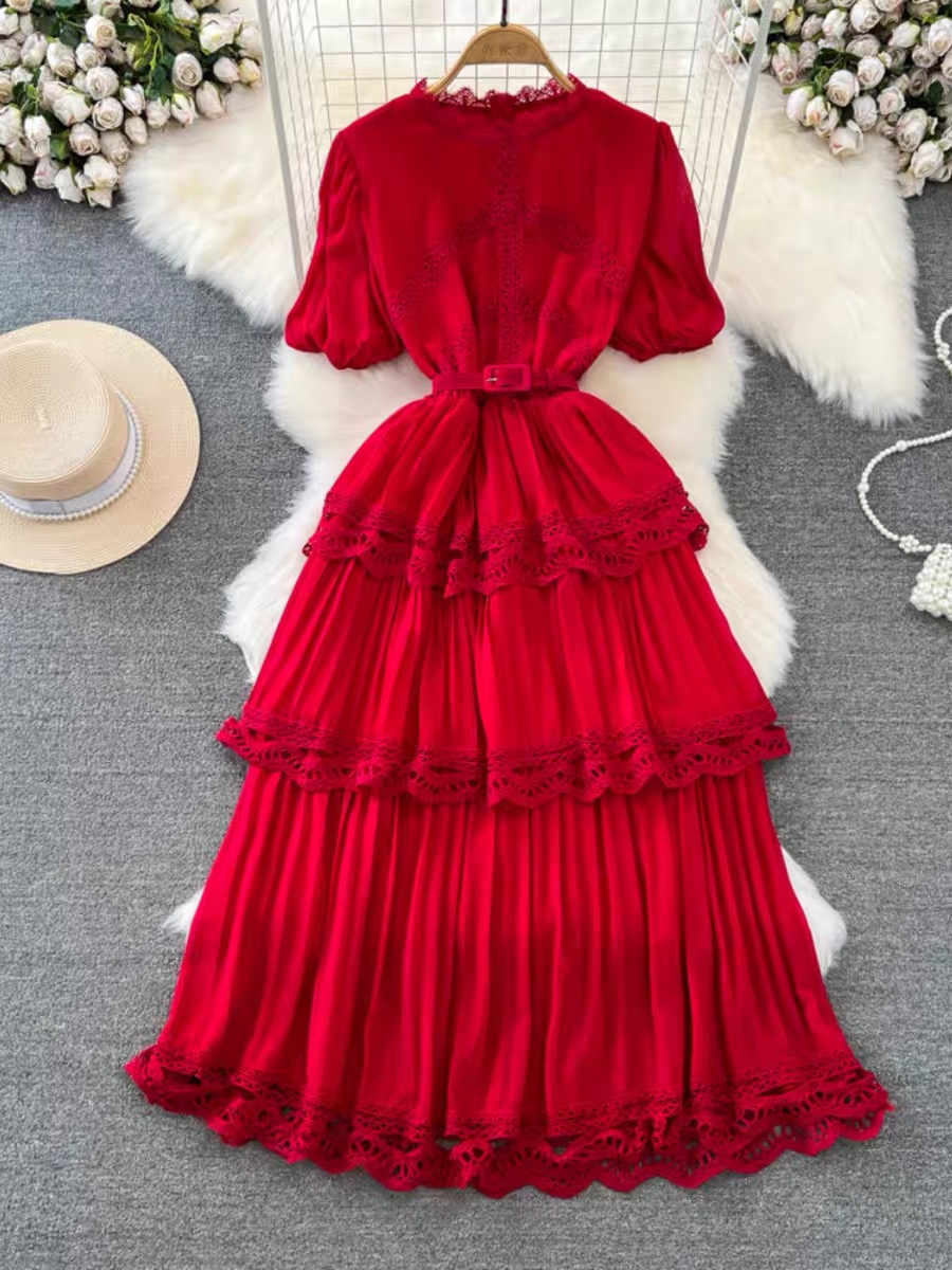 Flaming fashion tulle dress FD425 image