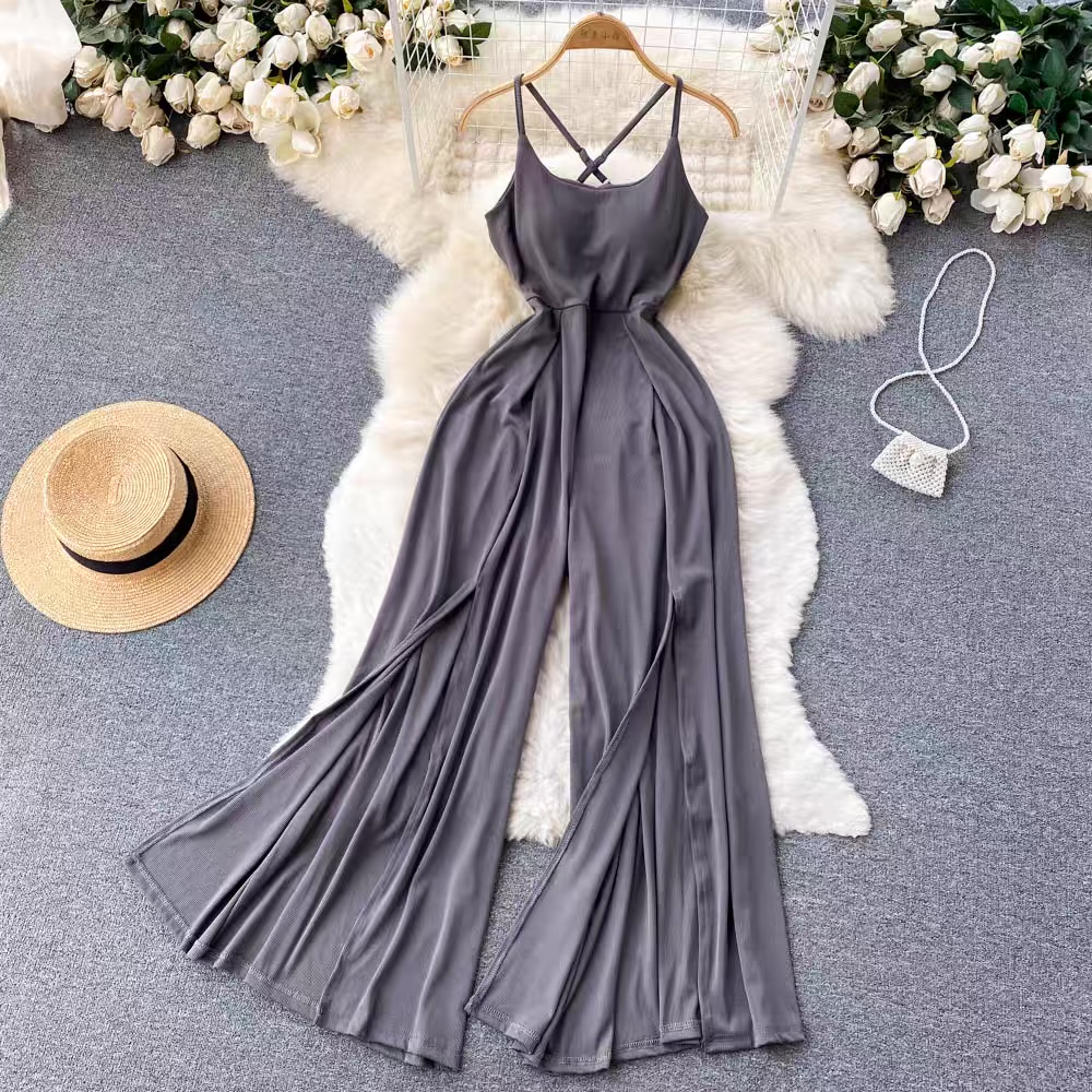 Electric ribbed jumpsuit JRZZ457 image