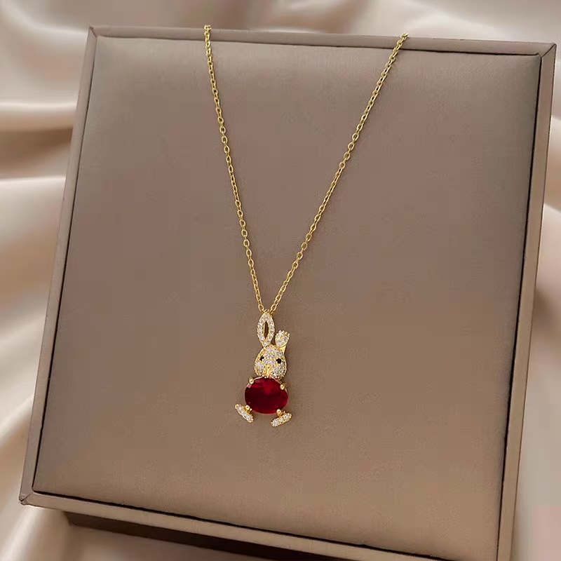 Shinny bunny necklace JW162 image