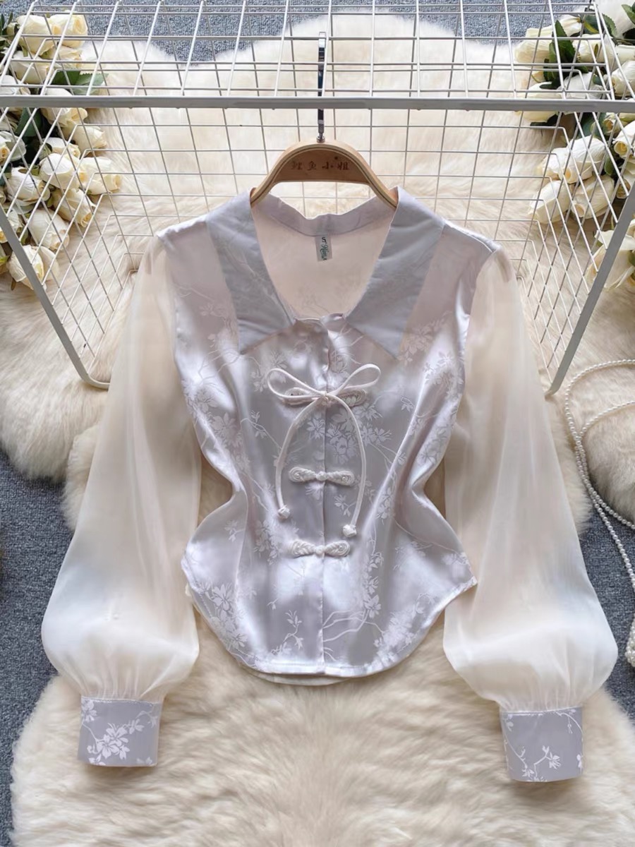 High class babe silk blouse BE201