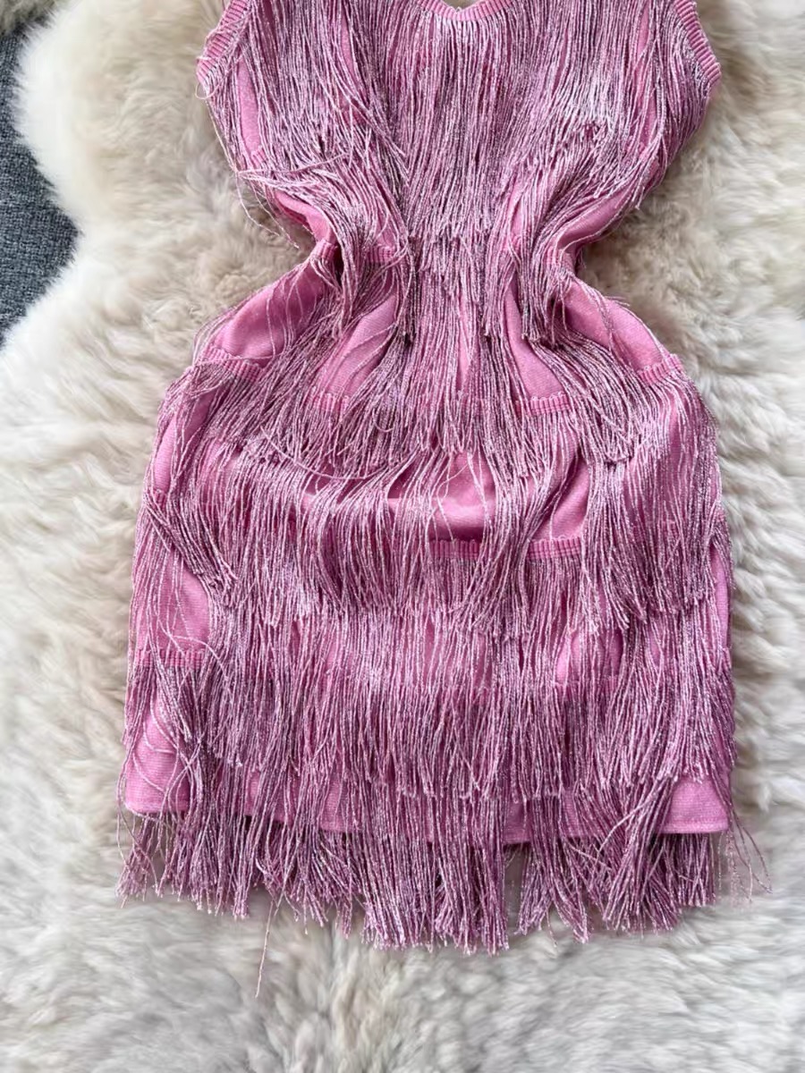 Los Angeles fringe dress EBC108 image