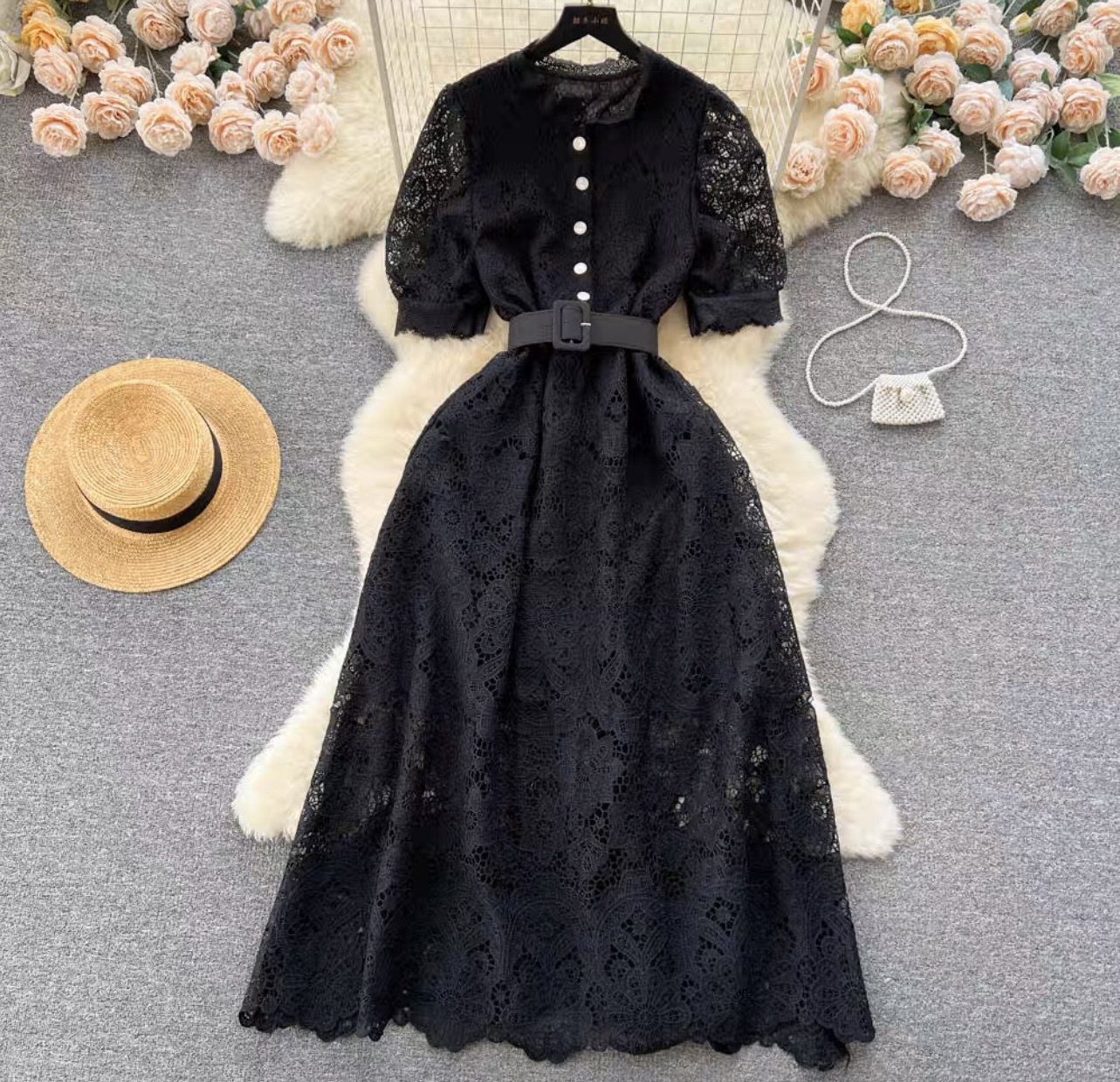Important meetings lace dress FD169 image