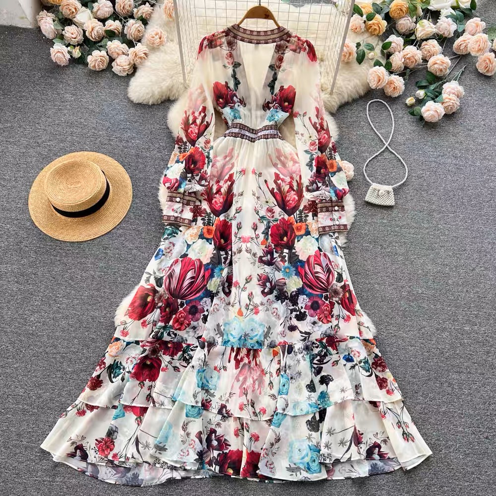 Lily high rise floral dress ED28 image
