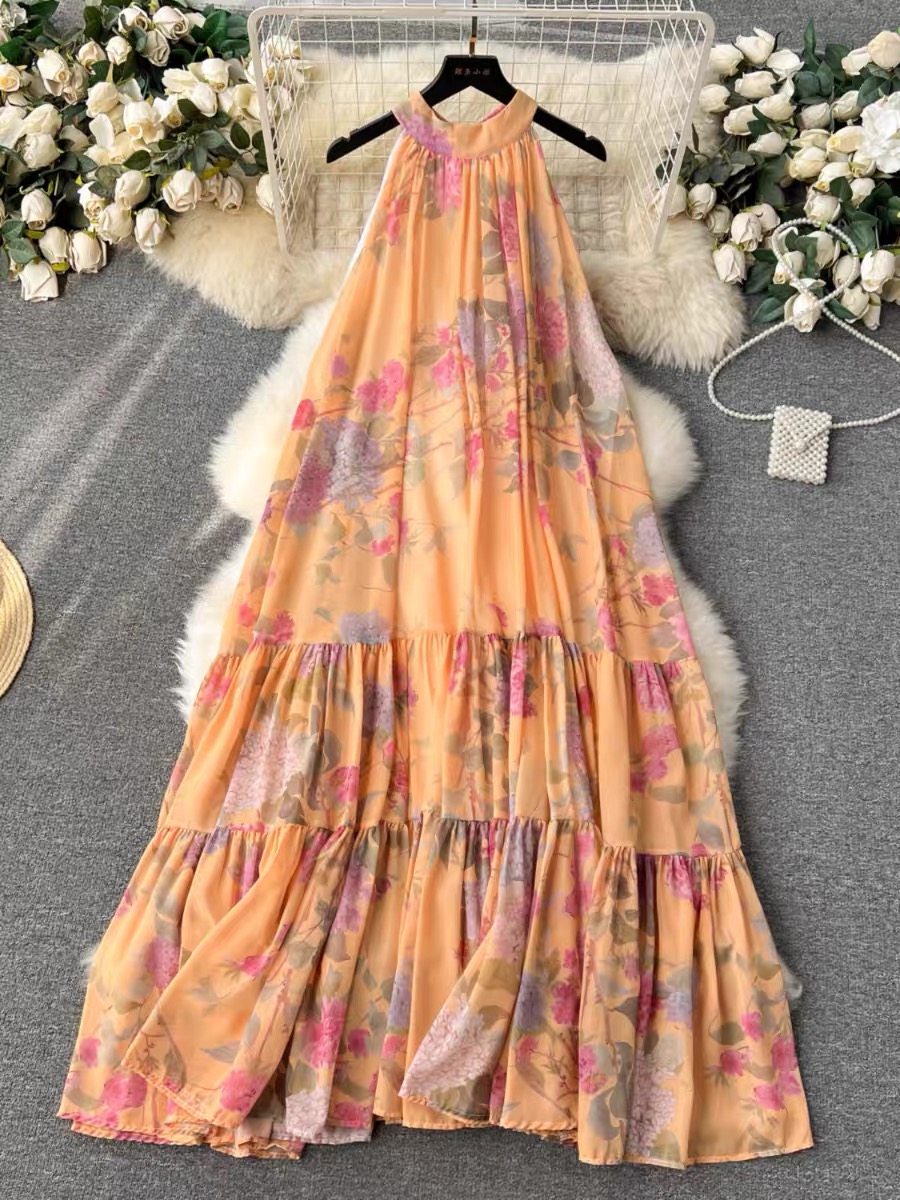 Only good energy chiffon dress CD631 image