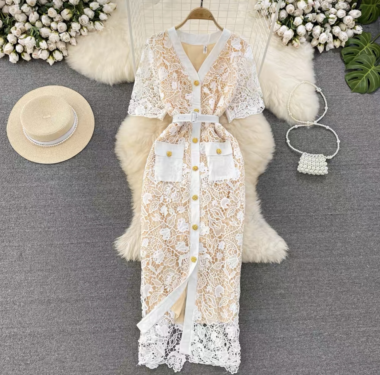 Wifey luxury lace dress FBC28 image