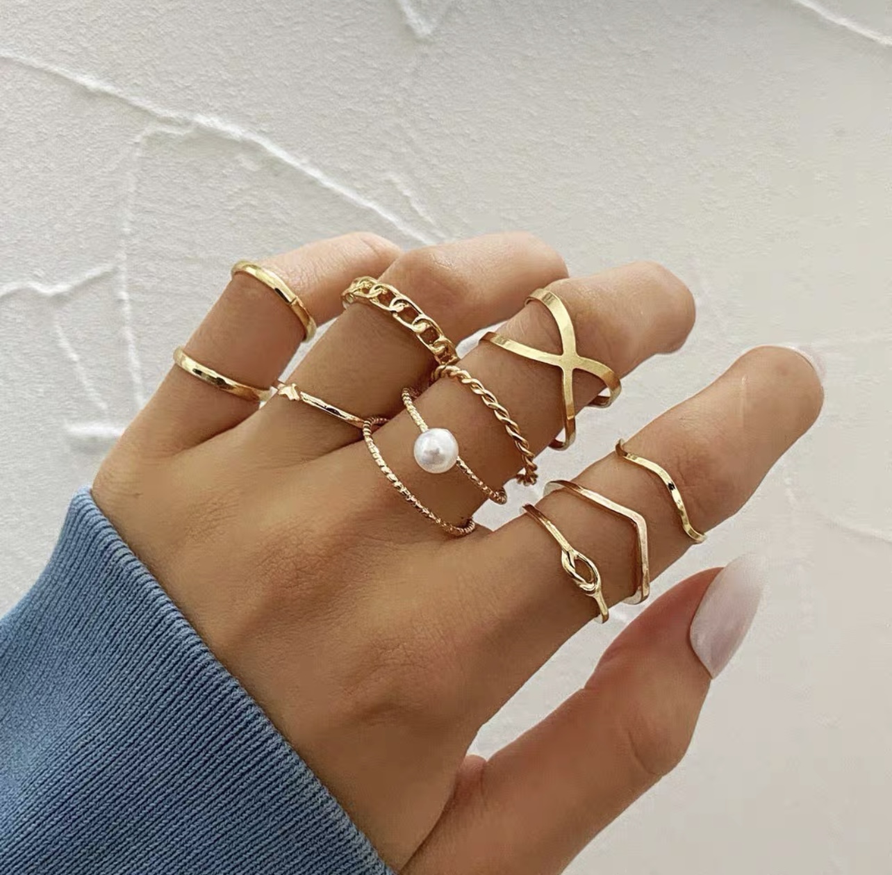 Luxury babe knuckle rings JW168 image