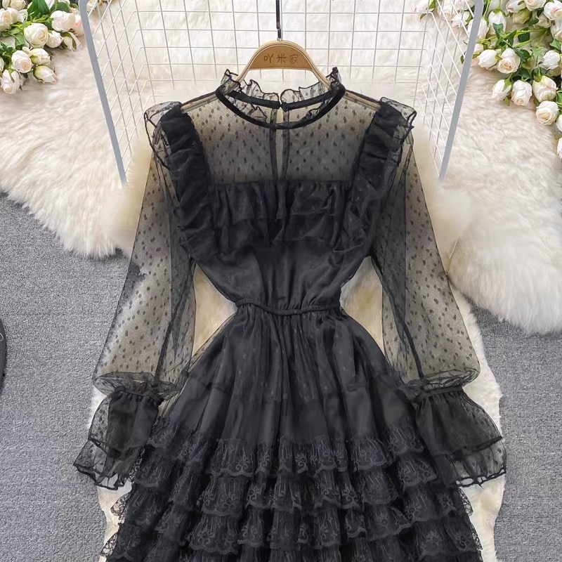 No more lies ruffle dresses FD286 image