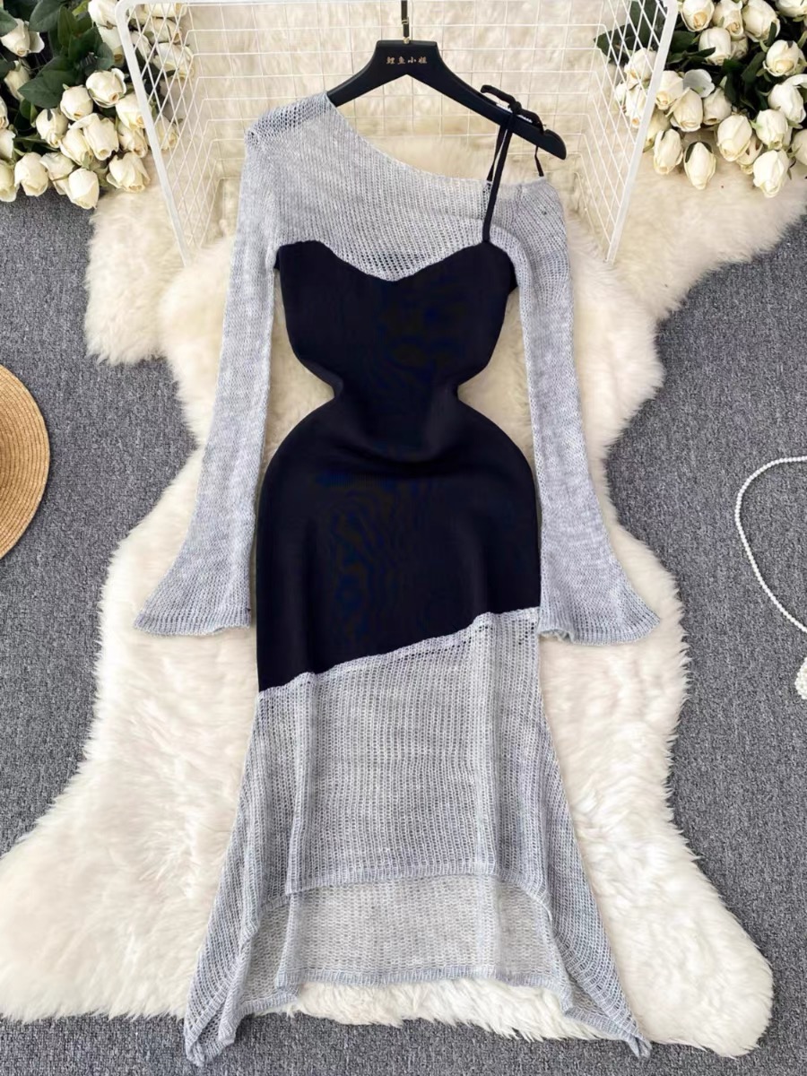 Whimsical beauty two color dress KD134 image