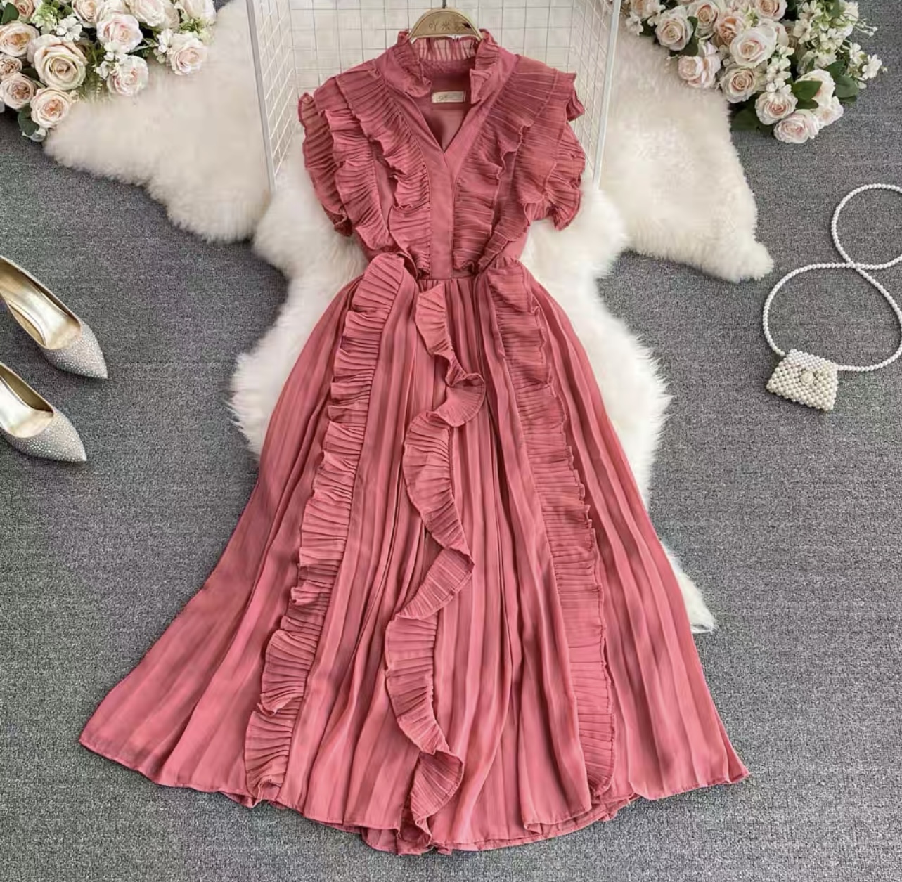 Baby baby ruffle dress CD106 image