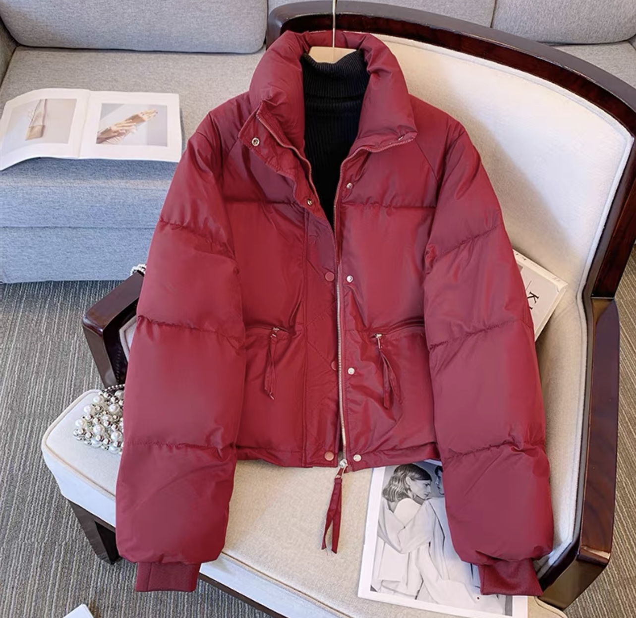 Stylish queen puffer jacket PJ109 image