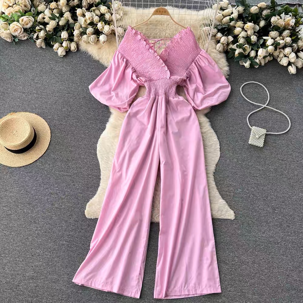 Natural diva ruched jumpsuit JRZZ546 images