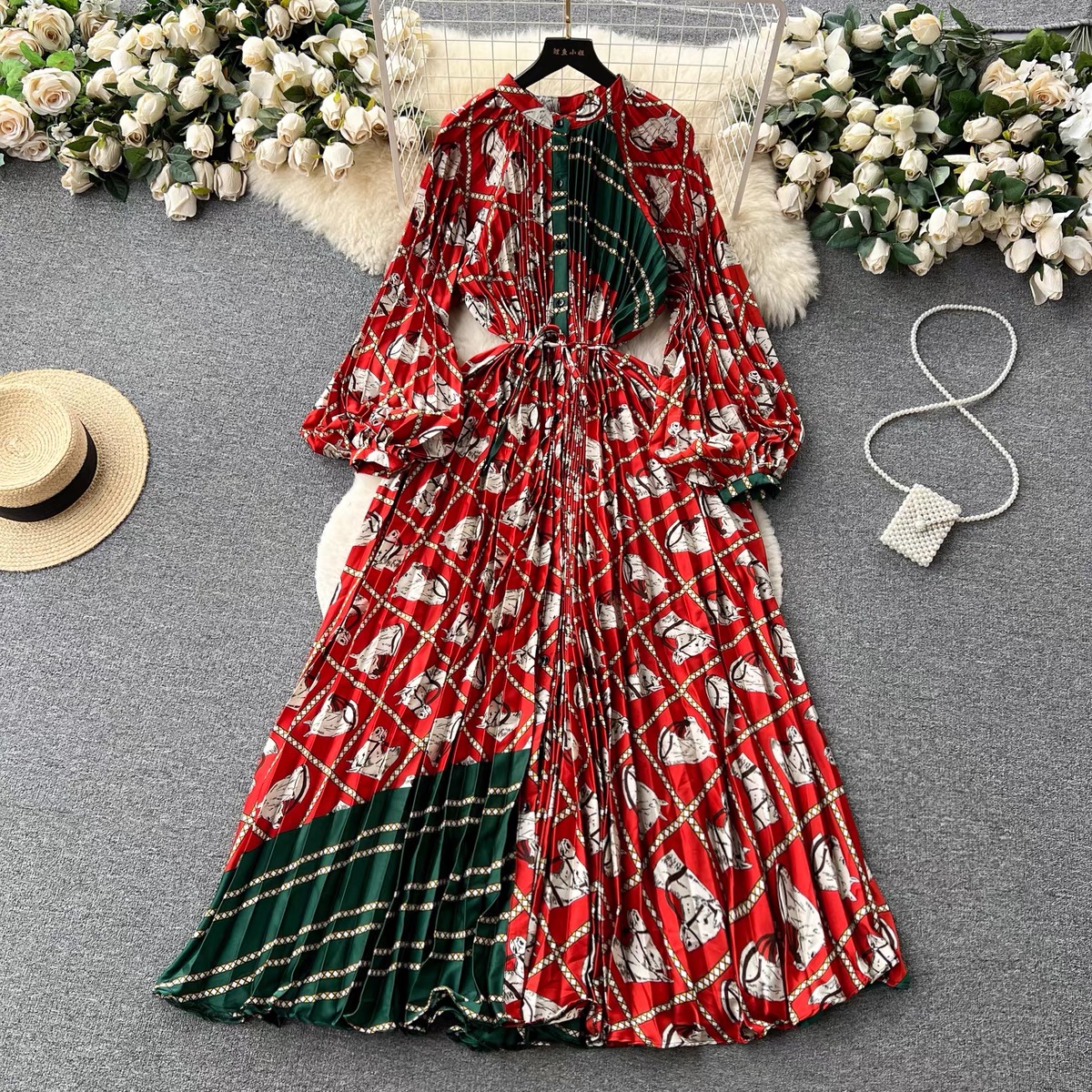 Cute but spoiled print dress FD215 image