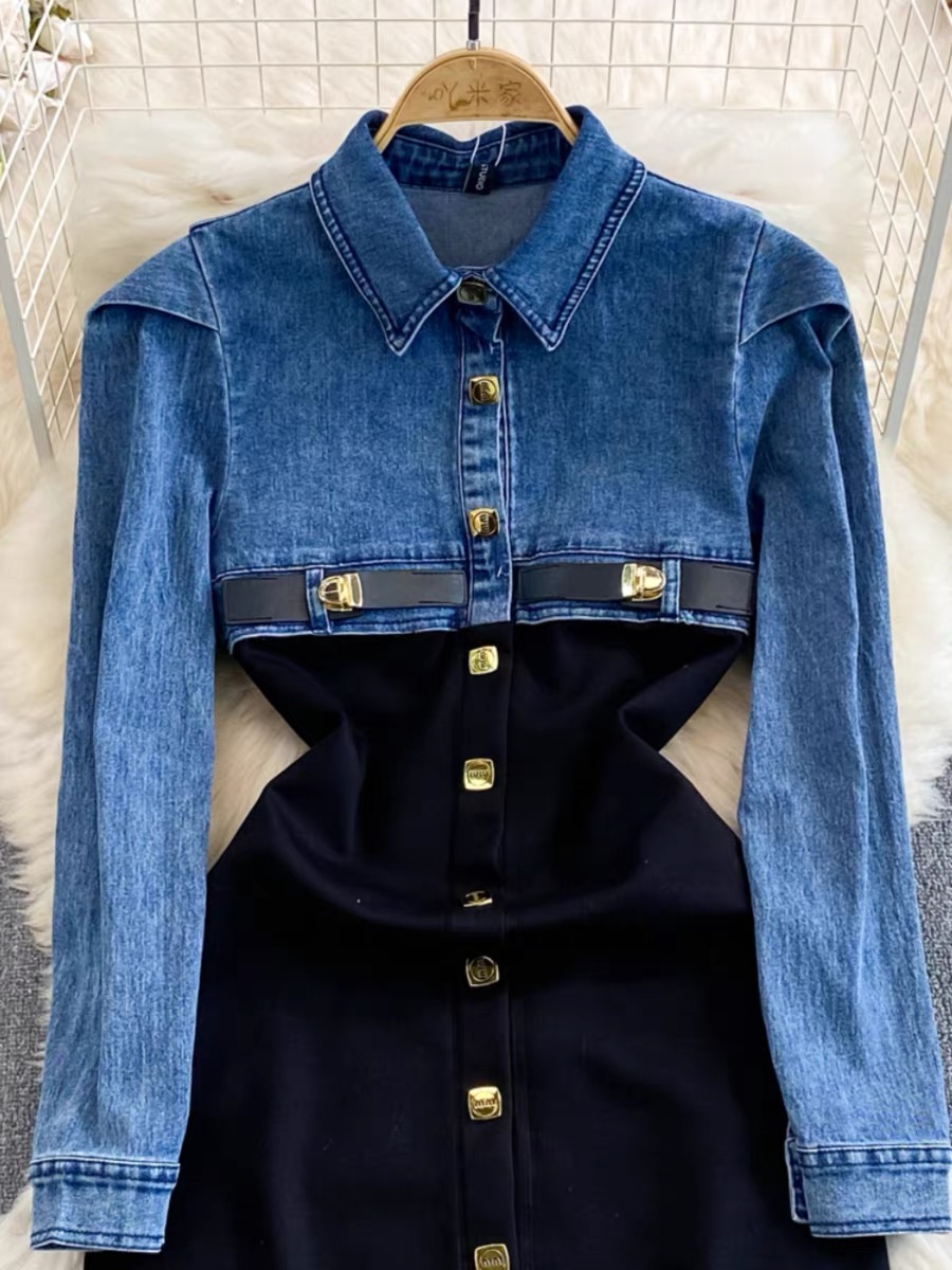 Always a standout denim dress DBC13 images