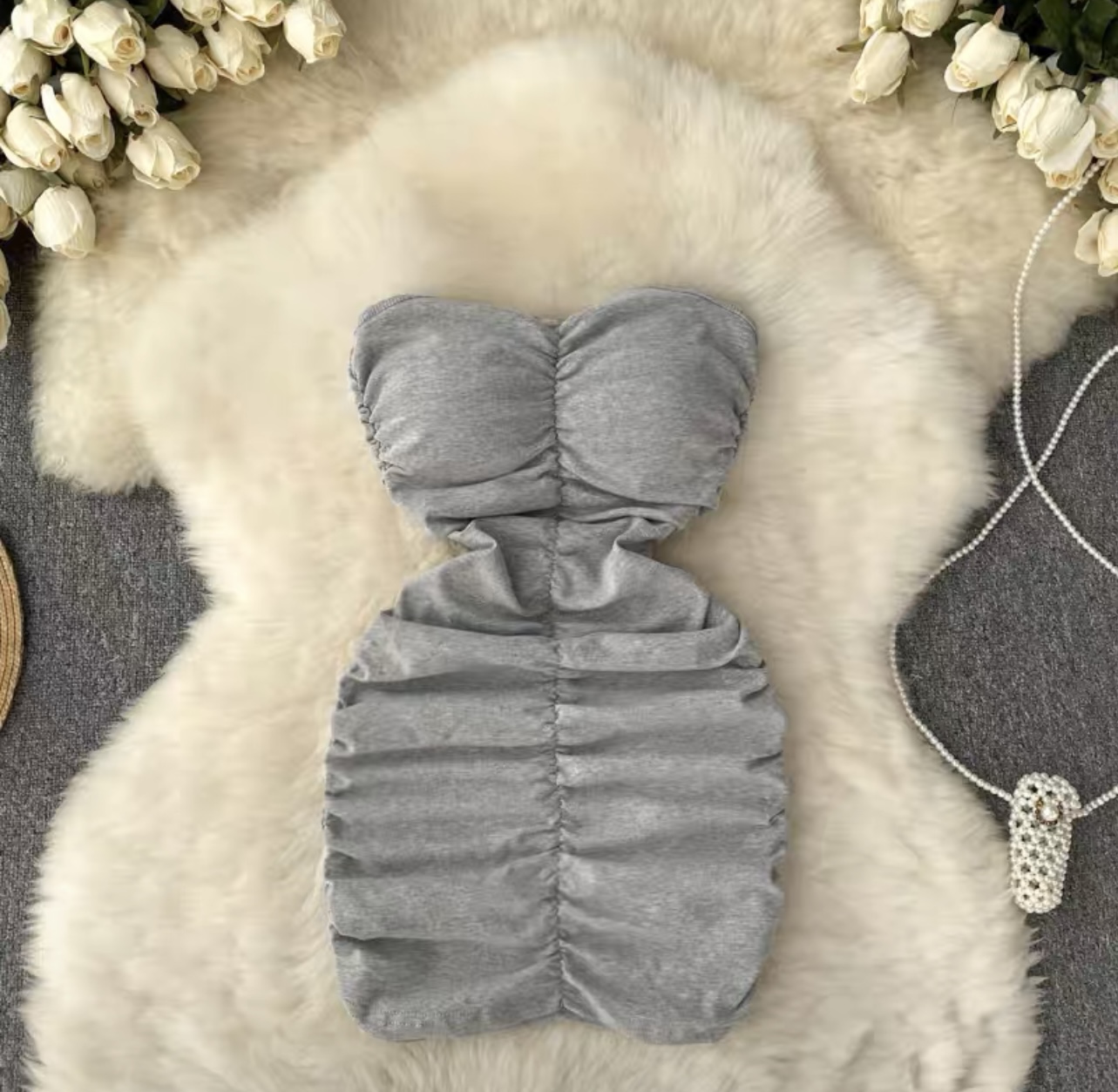 Free as a butterfly ribbed gown CBC105 image