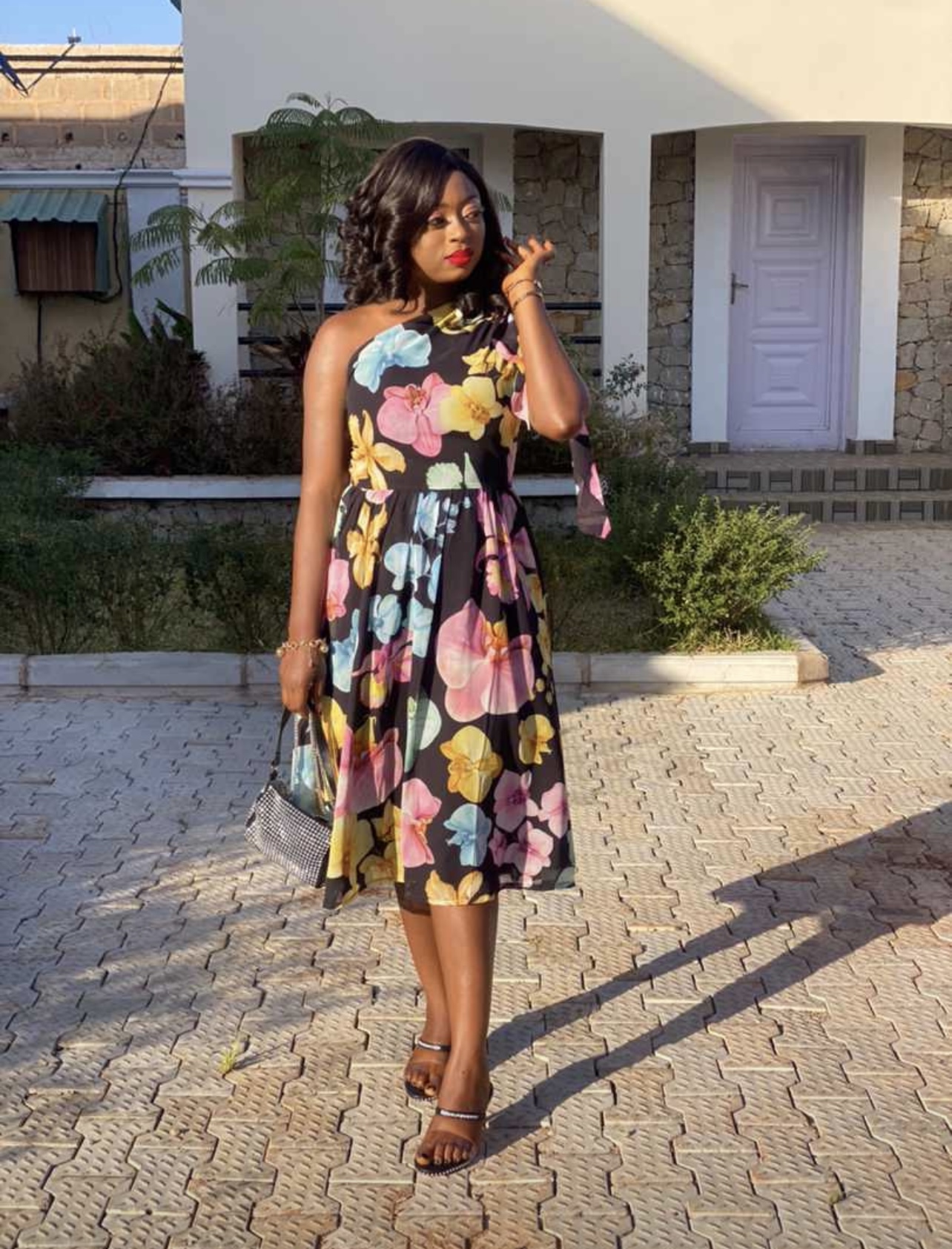 Classic confidence one shoulder dress images