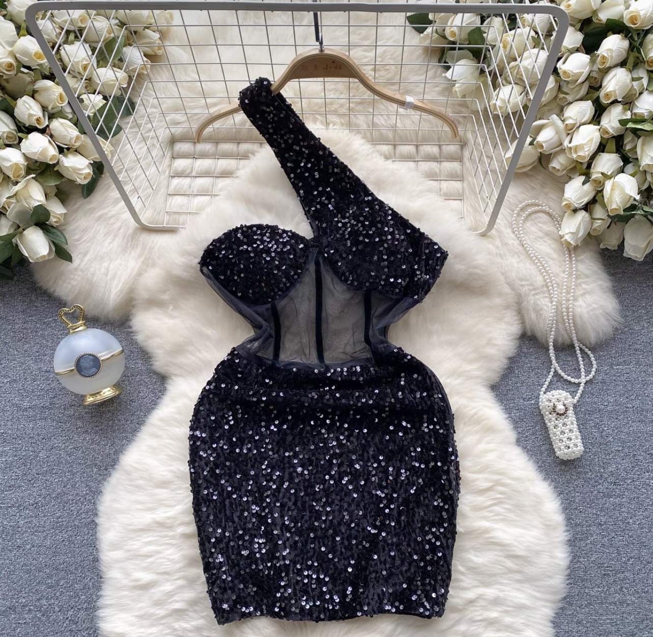 Cheers to the celebrant sequin dress EBC75 image