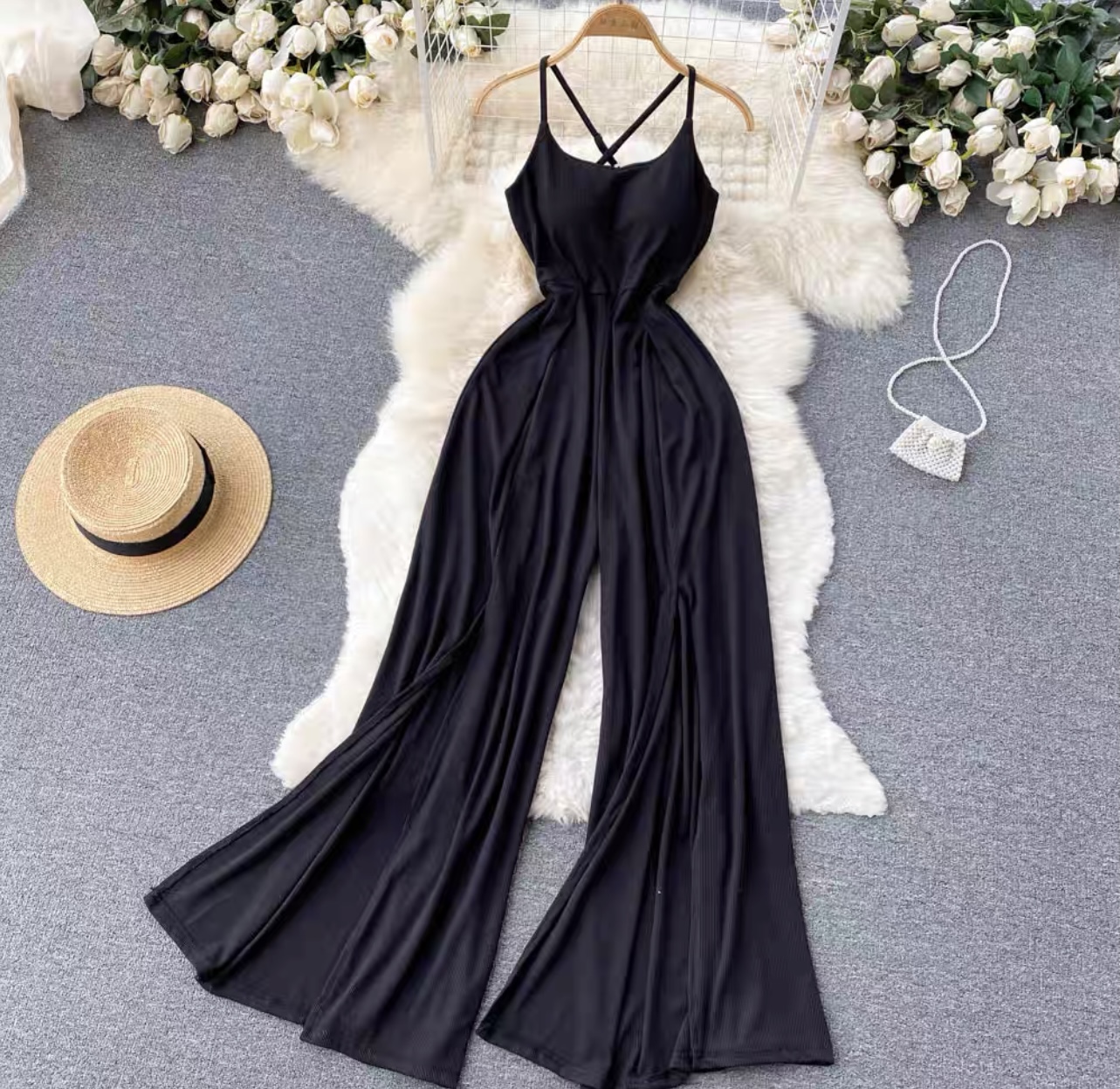 Electric ribbed jumpsuit JRZZ457 images