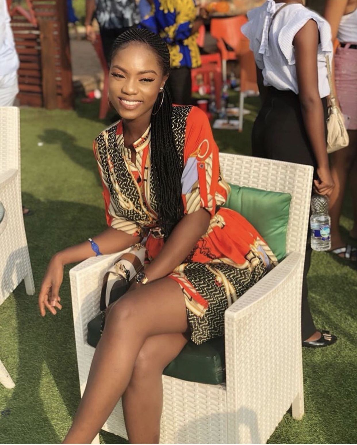 Summer days print style dress image