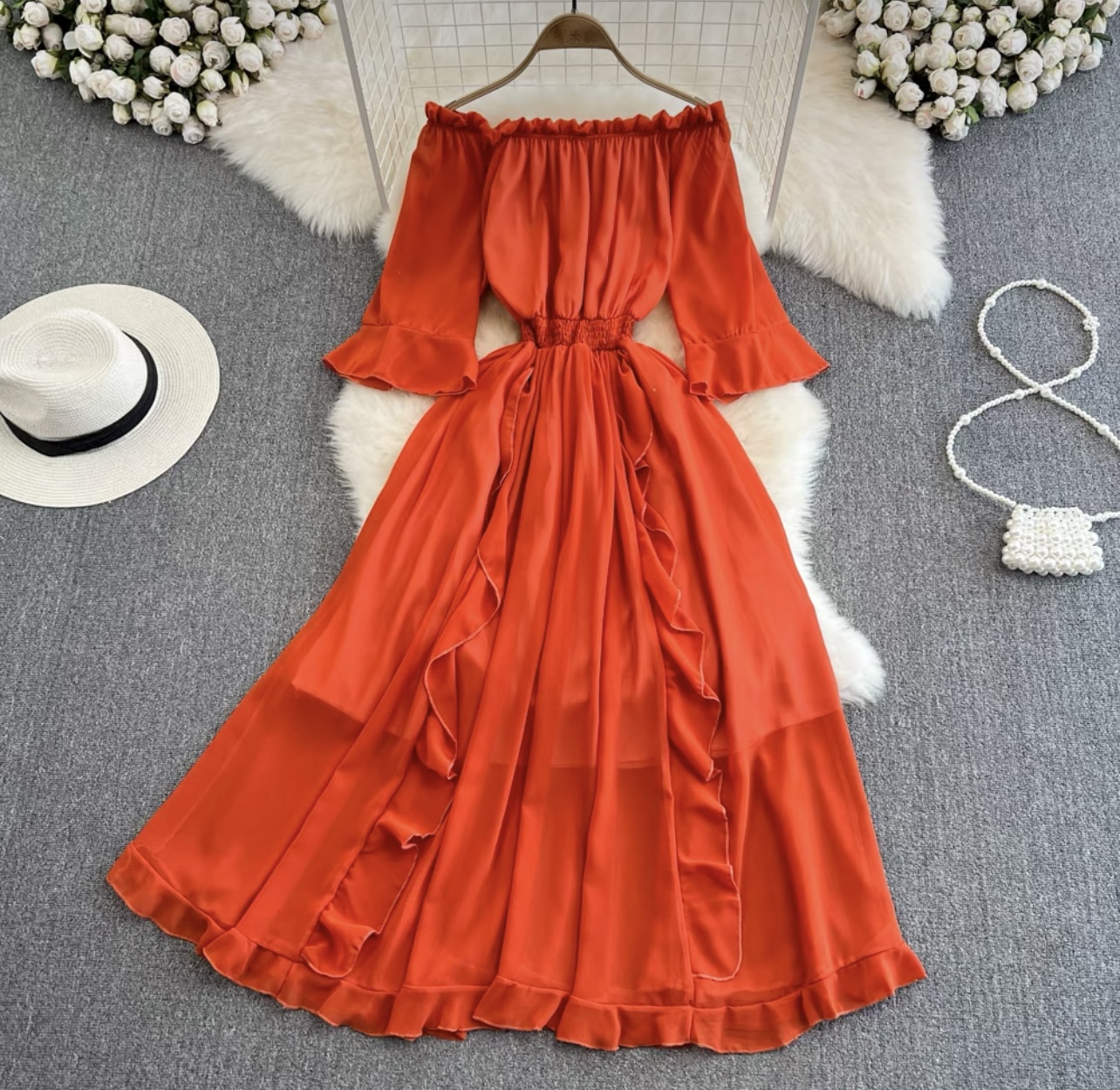 Special moments ruffle dress CD109 image