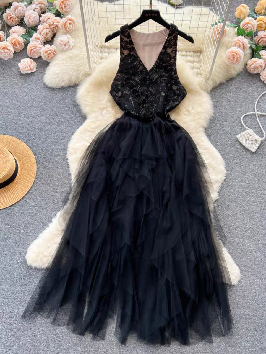 Luxe life frill dress EVD162 image