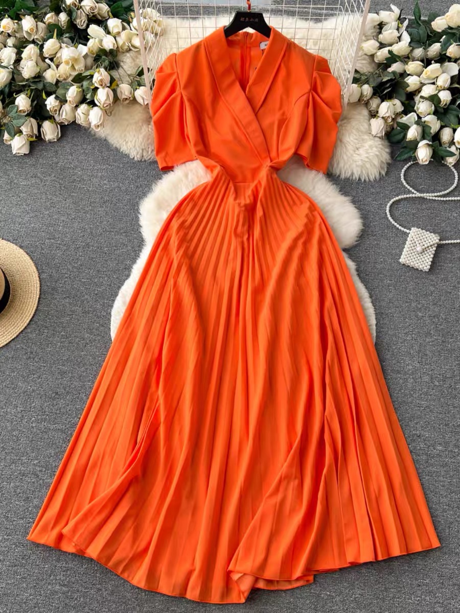 Barbie in orange print dress FD243 image