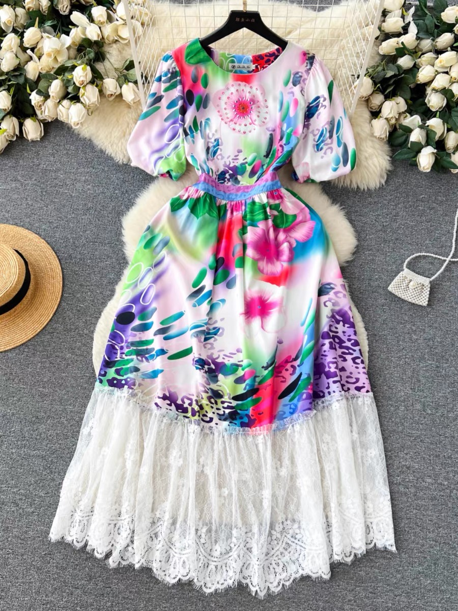 Feeling like royalty lace edges dress FD235