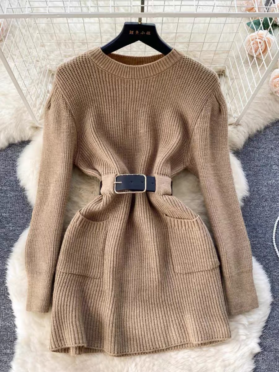 Millionaires club sweater dress & belt SSZZ895 image