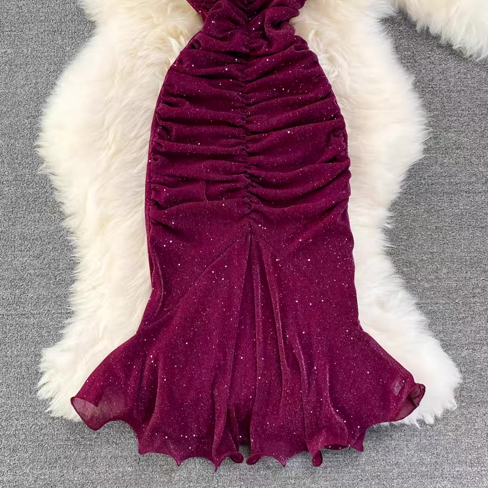 All your attention ruched gown CBC41 image