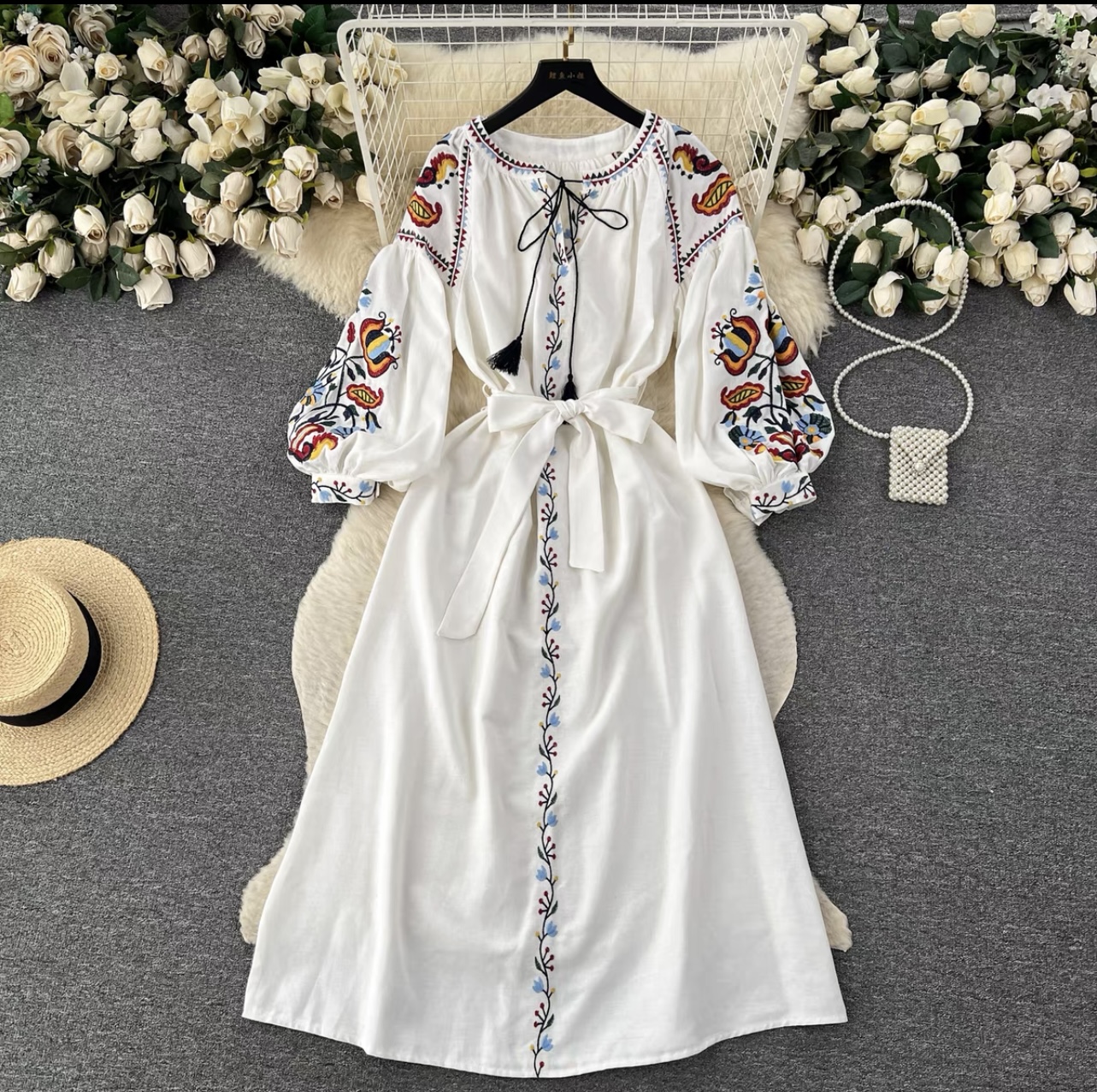 Always extra embroidery dress CD472 image