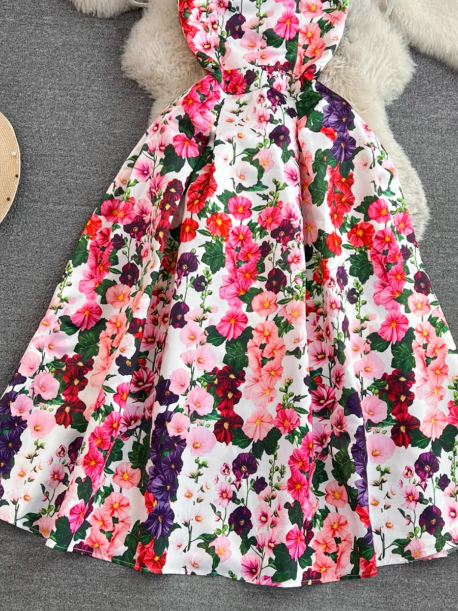 Everything nice print dress CD712 image