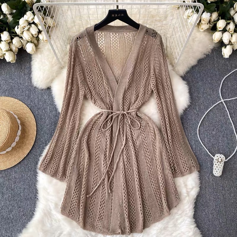 Always party crochet wrap dress KD118 image