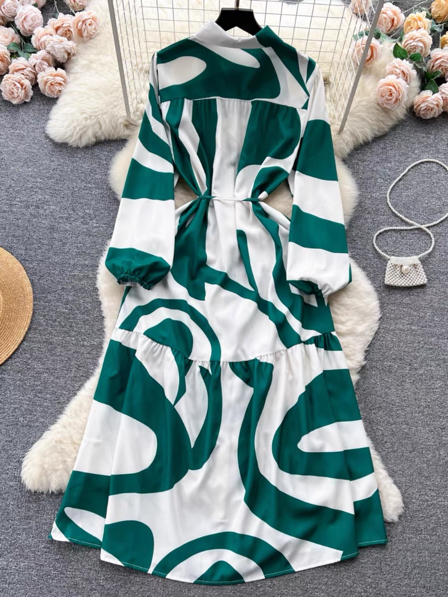 Hello cutie print dress CD602 image