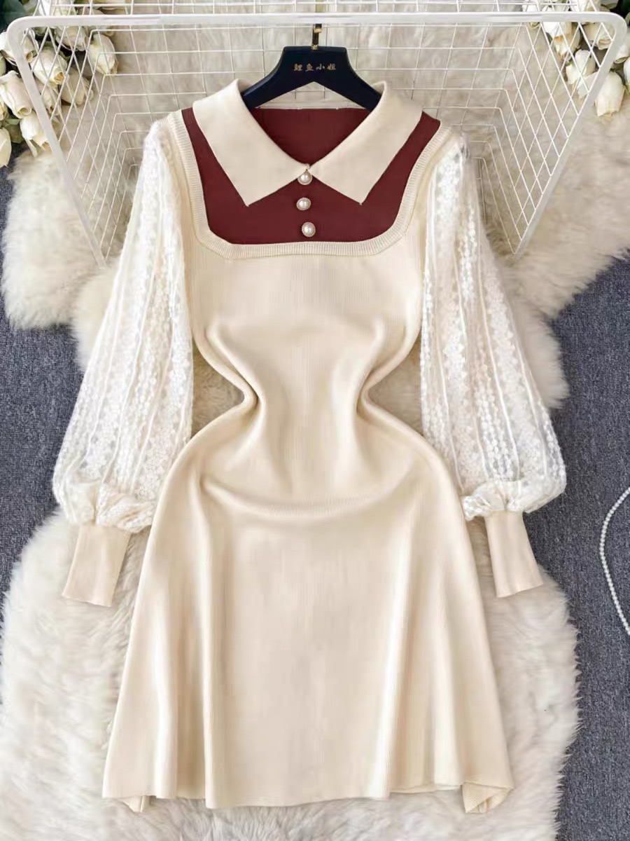 College student sweater dress KD157