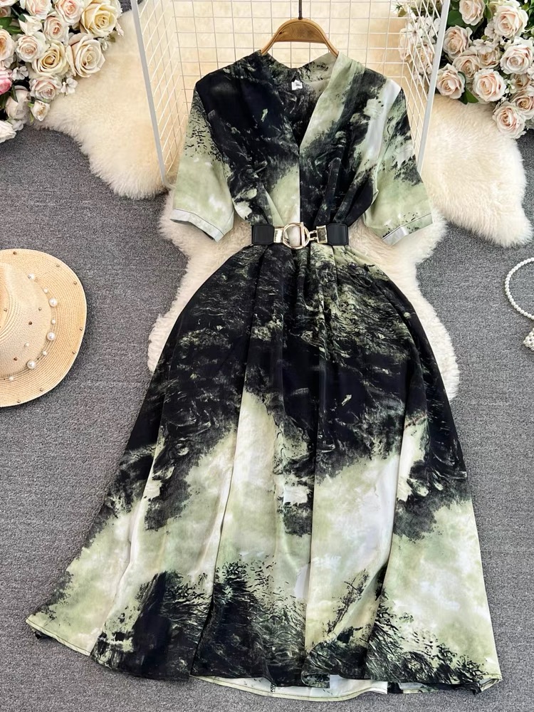 Exotic babe luxury dress & belt CD331 image