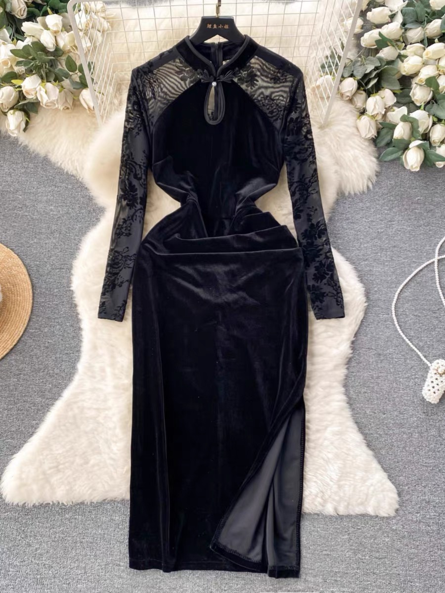 Luna Rey velvet dress FBC120 image