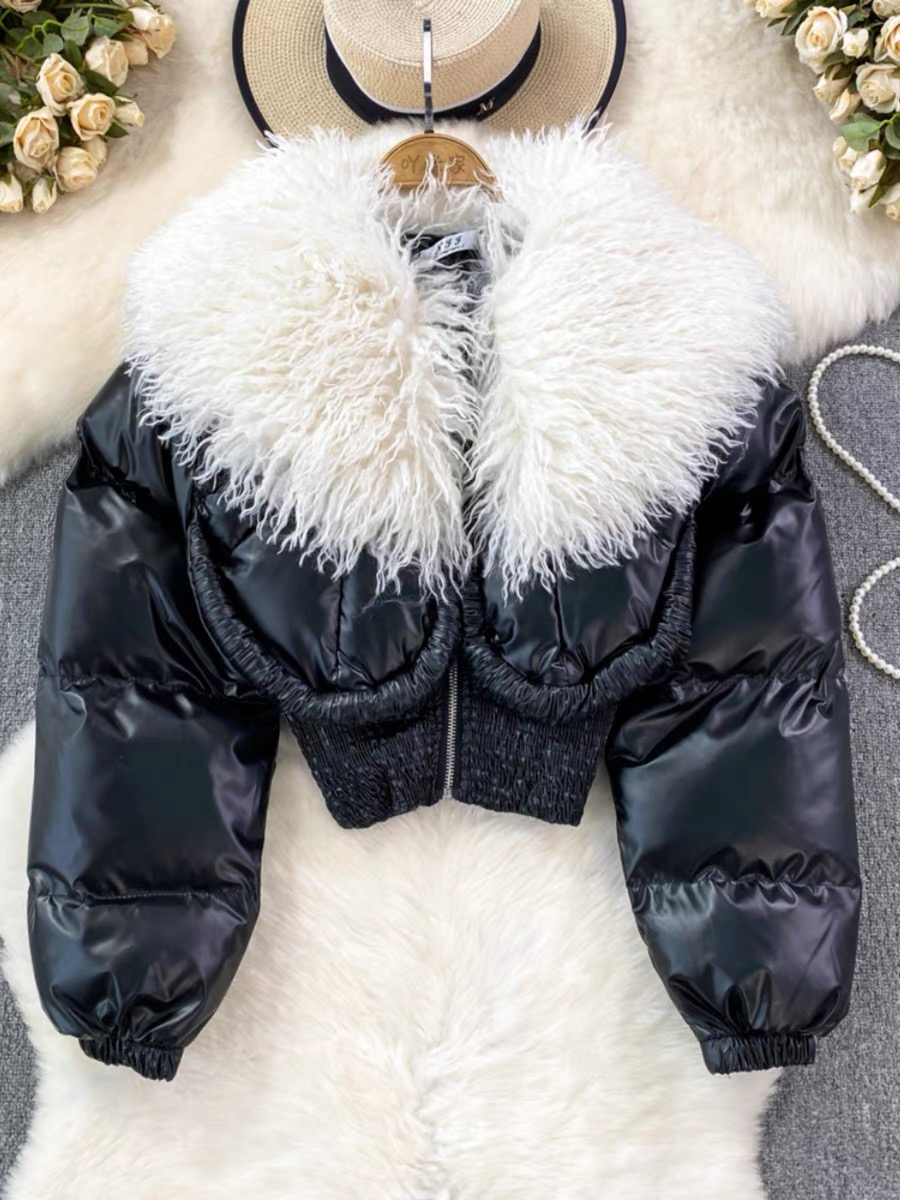 Send me flowers puffer fur jacket  PJ115