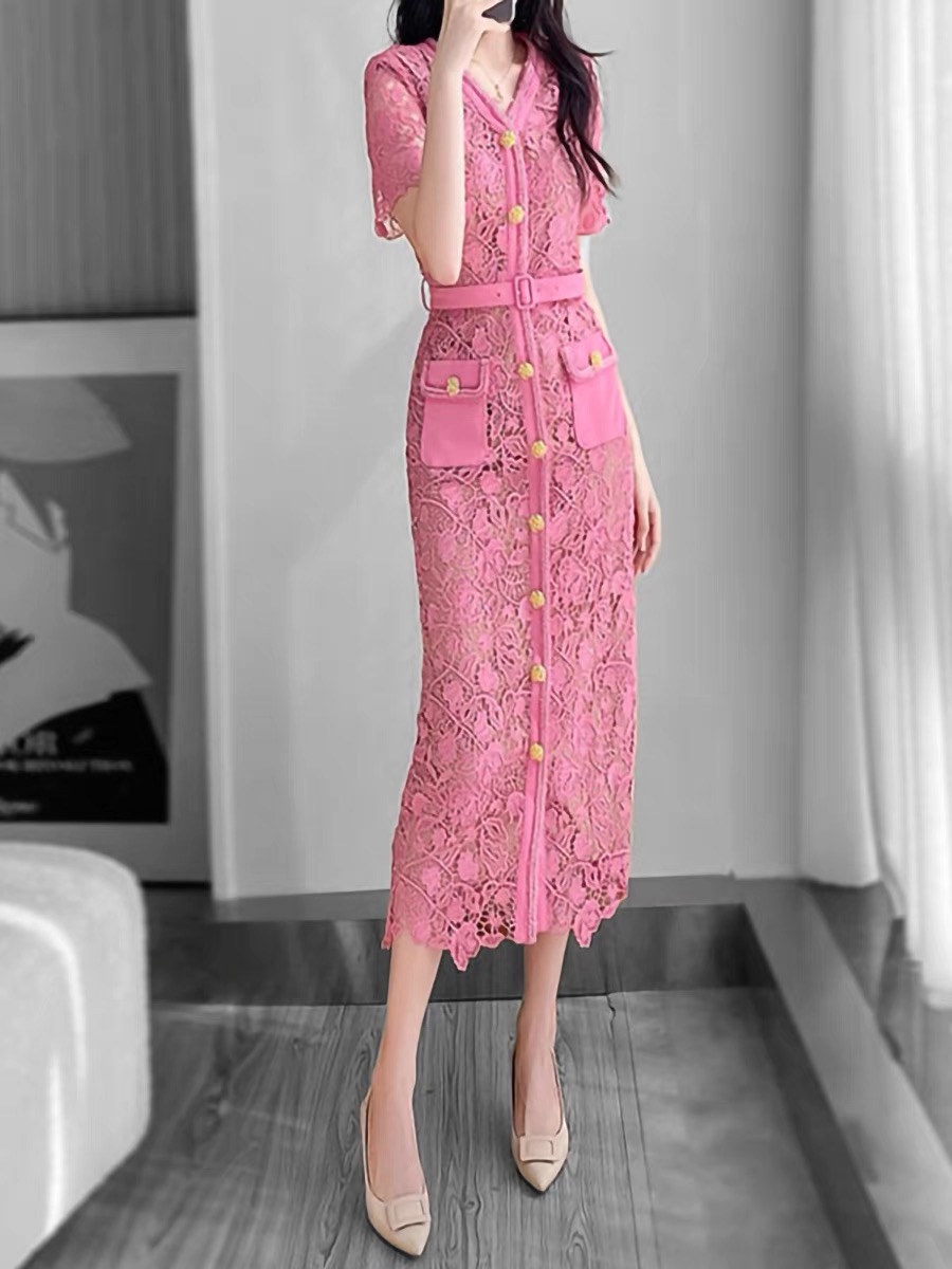 Classic but fierce lace dress FBC30 image
