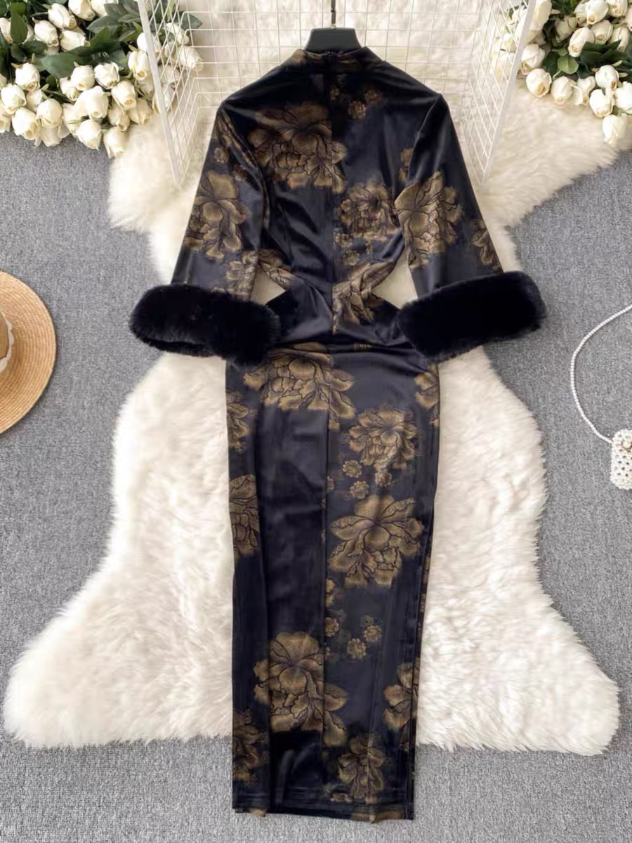 Unforgettable romance qipao dress CBC484 image