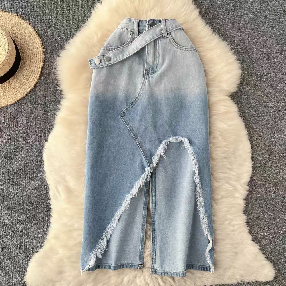 Not your babe denim skirt SZZ178 image