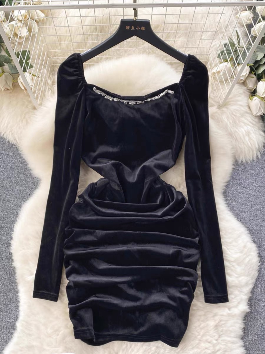 Majestic beauty velvet dress CBC477