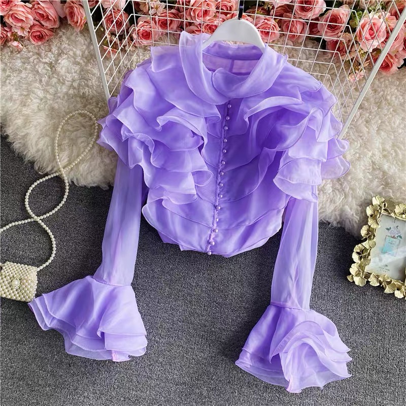 Bossy babe ruffle blouse BE106 image