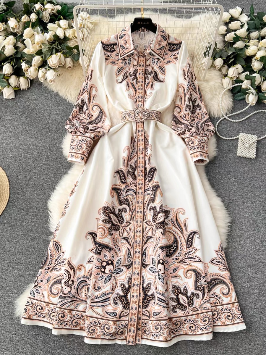 Life of luxury print dress ED101 image
